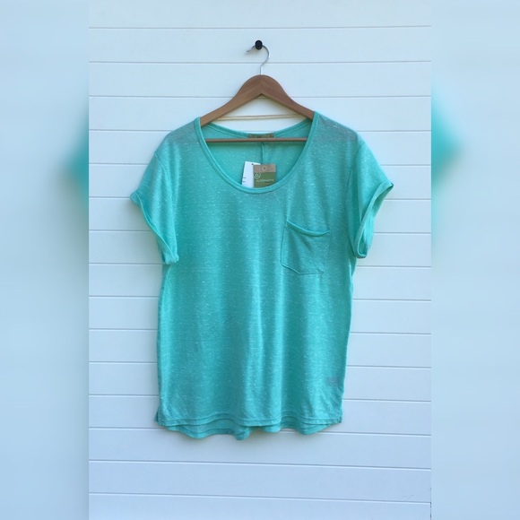 Alternative Earth NEW Basic Solid Classic Light Sheer Seafoam Pocket Eco Holiday - Picture 2 of 6